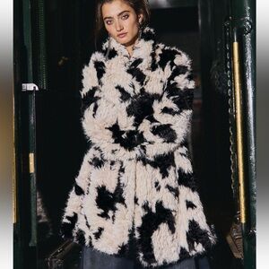 Free People Faux fur  Black and White combo 🖤🤍🖤